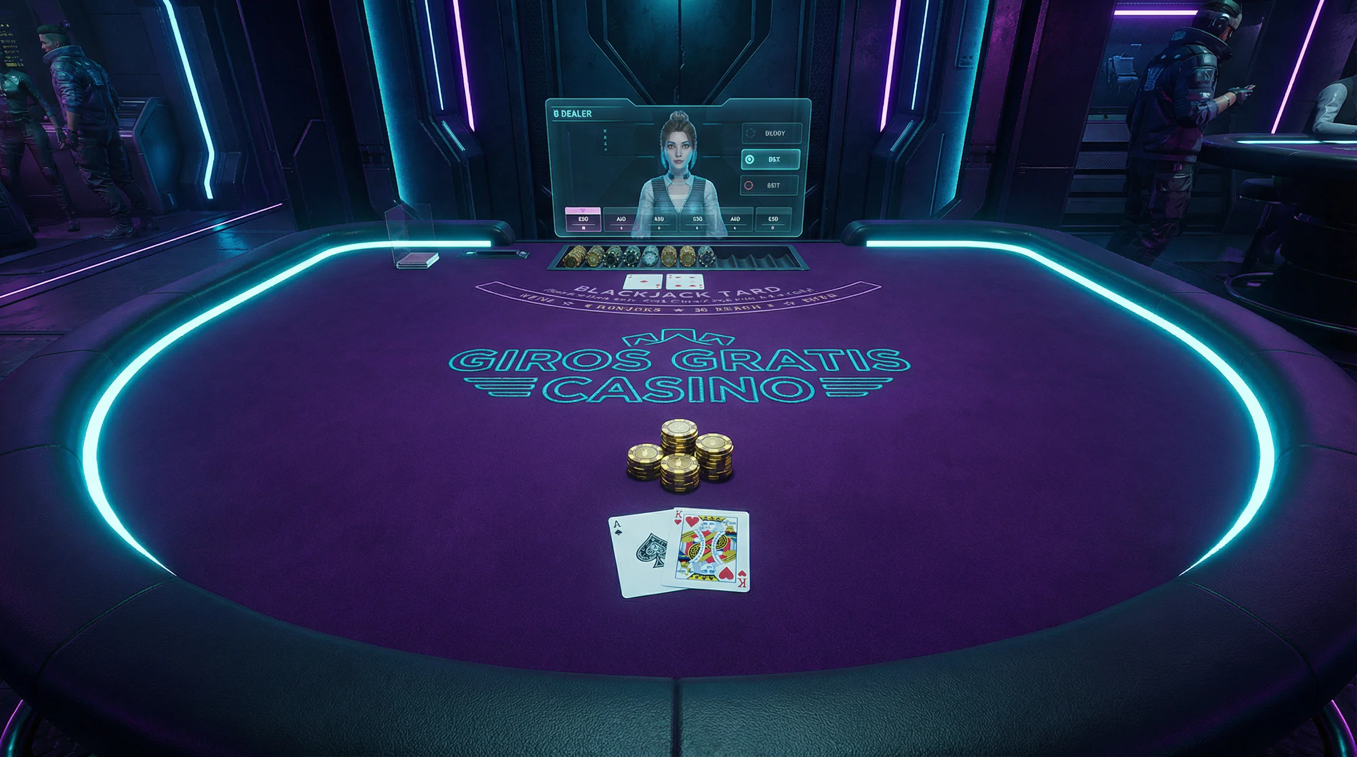 Mesa de blackjack profesional